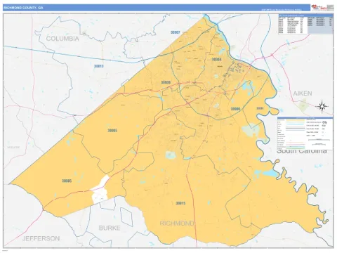 Richmond County, GA map