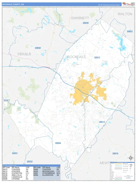 Rockdale County, GA map