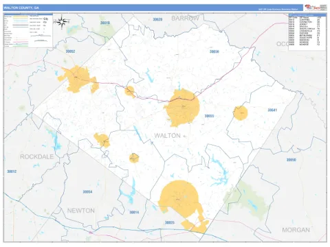 Walton County, GA map