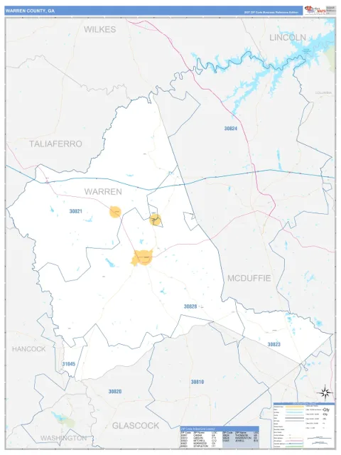 Warren County, GA map