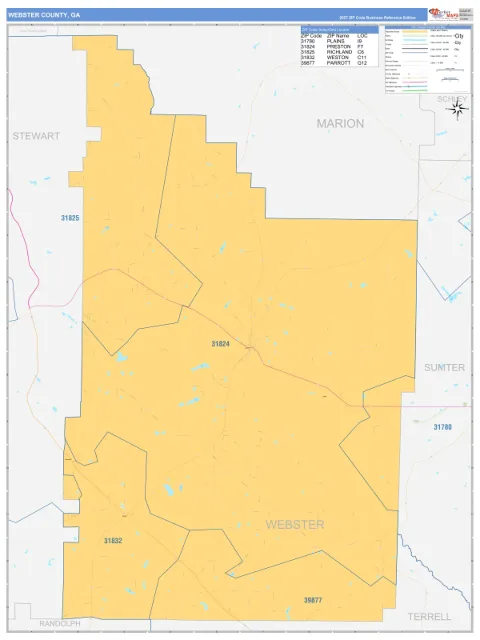 Webster County, GA map