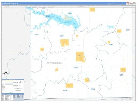 Appanoose County, IA map
