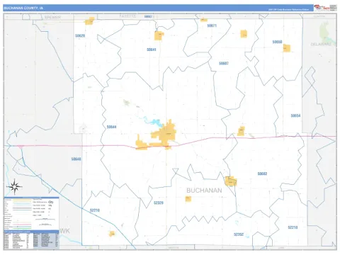 Buchanan County, IA map