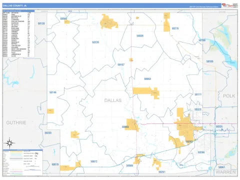 Dallas County, IA map