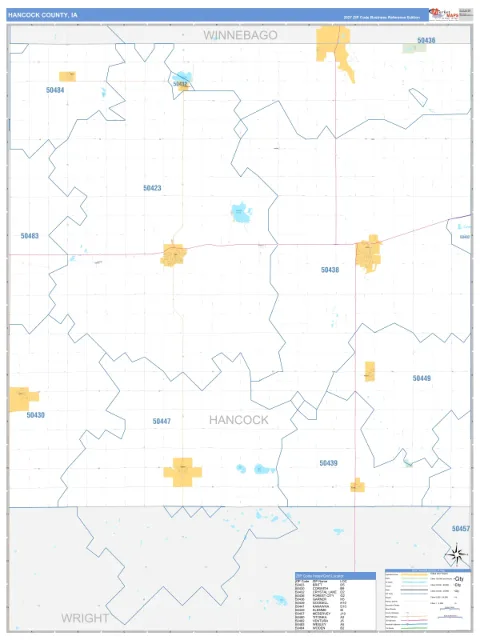 Hancock County, IA map