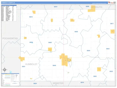 Humboldt County, IA map