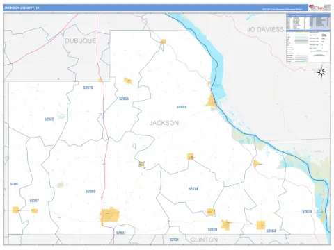 Jackson County, IA map