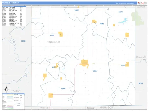 Ringgold County, IA map