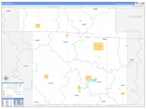 Sac County, IA map