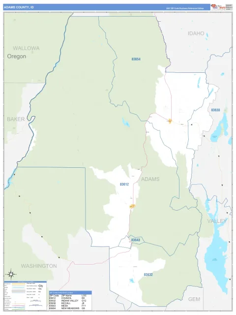 Adams County, ID map