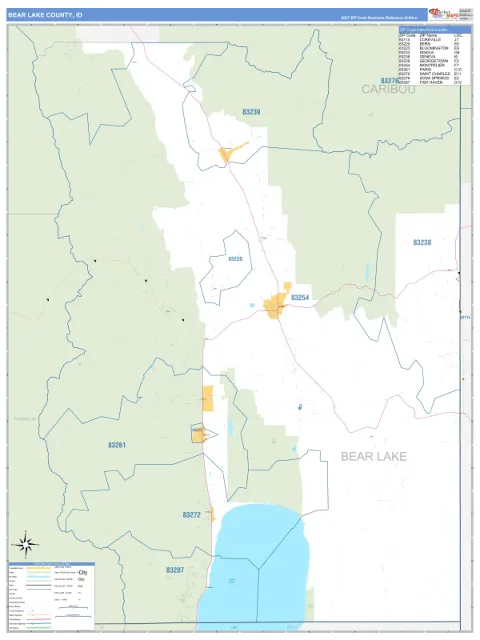 Bear Lake County, ID map