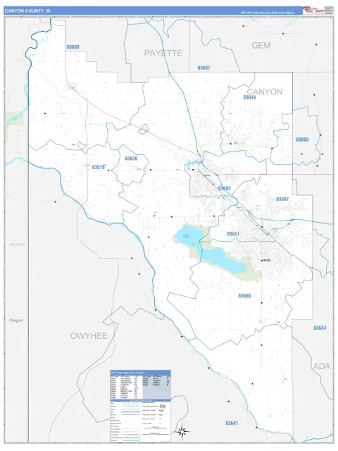 Canyon County, ID map