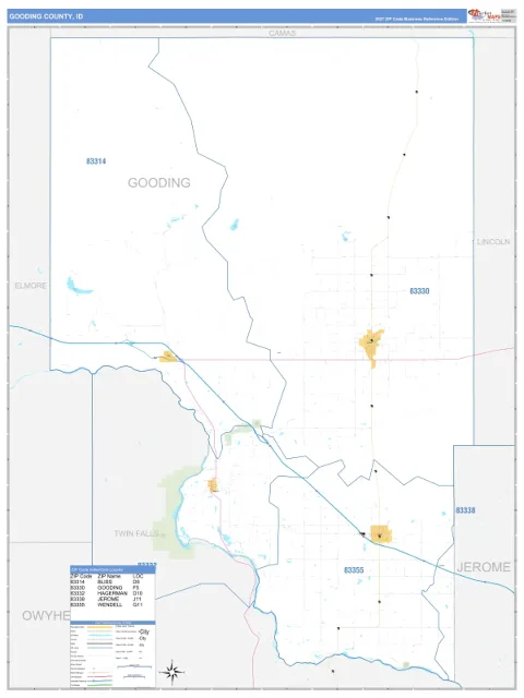 Gooding County, ID map
