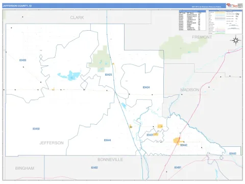 Jefferson County, ID map