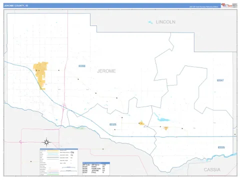 Jerome County, ID map