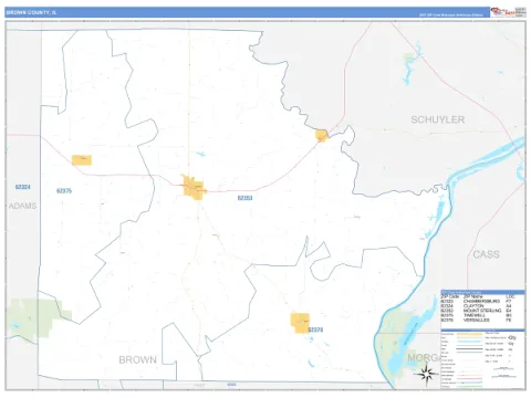 Brown County, IL map