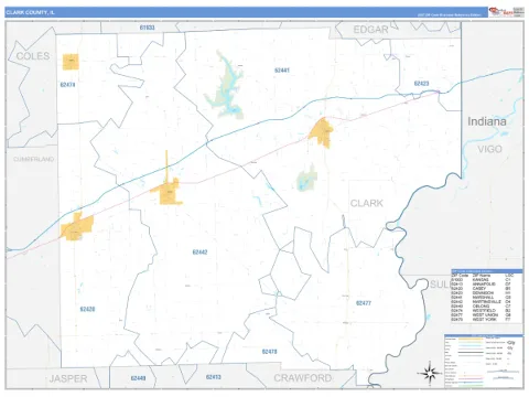 Clark County, IL map
