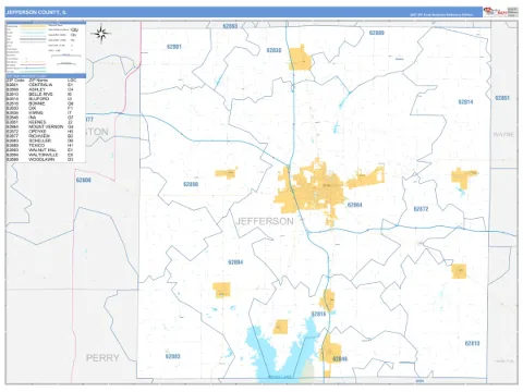 Jefferson County, IL map