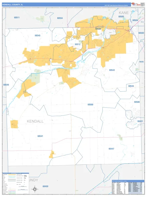 Kendall County, IL map
