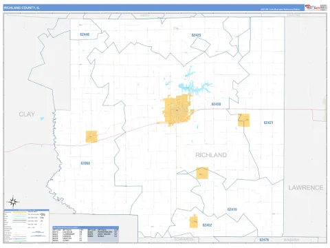 Richland County, IL map