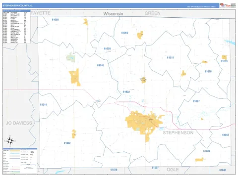 Stephenson County, IL map