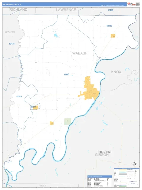 Wabash County, IL map