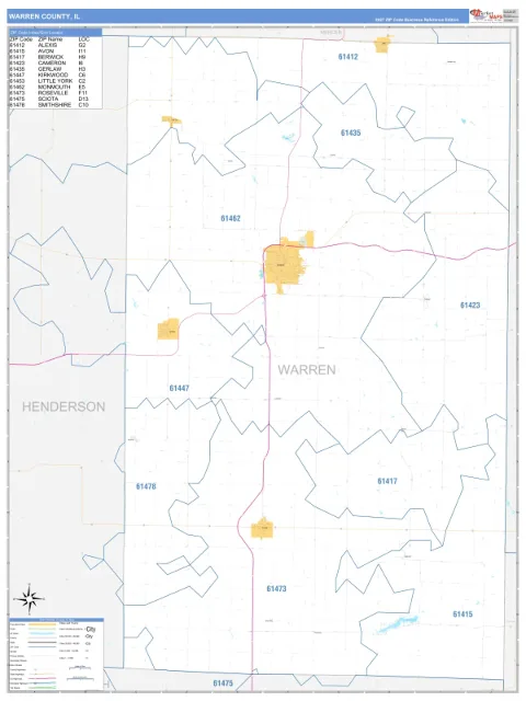 Warren County, IL map