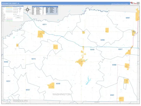Washington County, IL map
