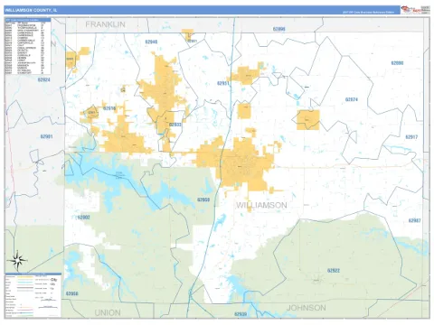 Williamson County, IL map