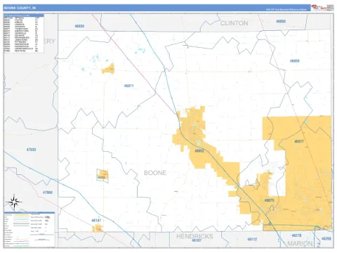 Boone County, IN map