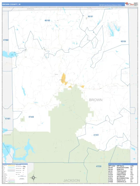 Brown County, IN map