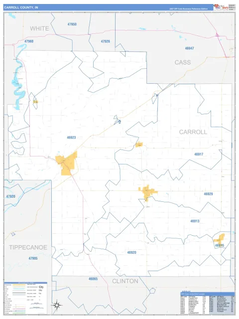Carroll County, IN map