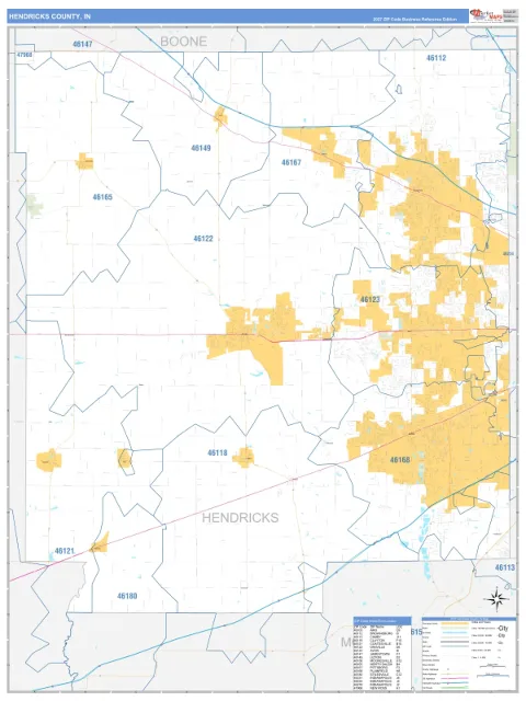 Hendricks County, IN map