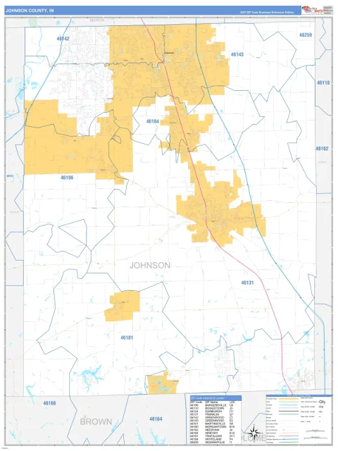 Johnson County, IN map