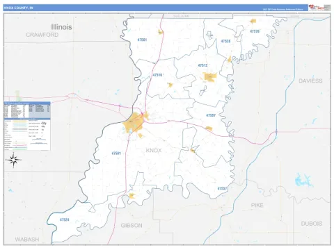 Knox County, IN map