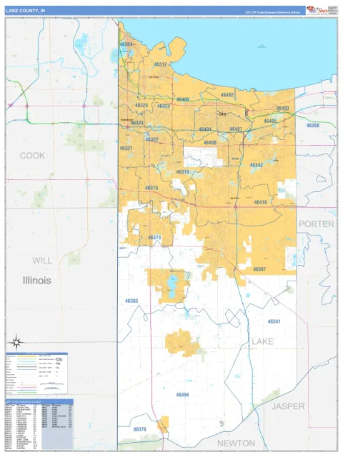 Lake County, IN map