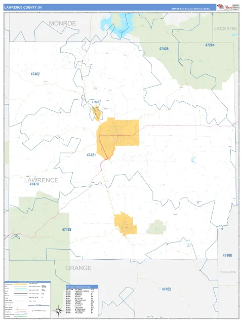 Lawrence County, IN map