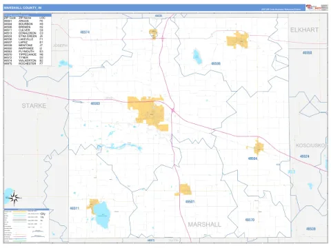 Marshall County, IN map