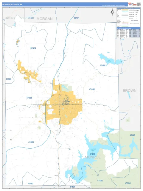 Monroe County, IN map