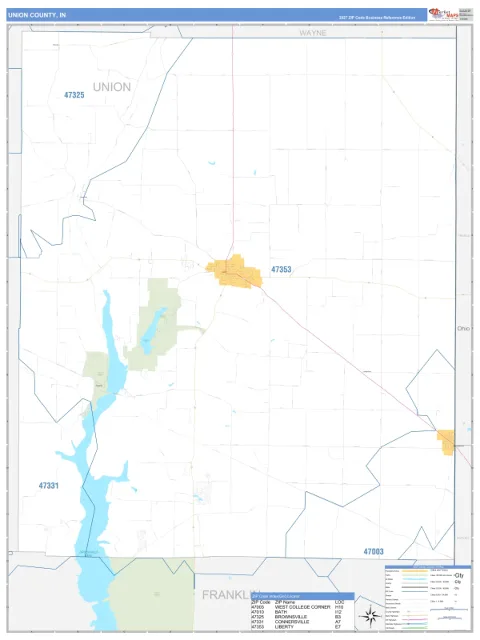 Union County, IN map