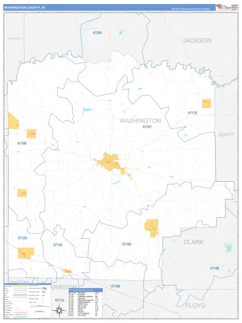 Washington County, IN map