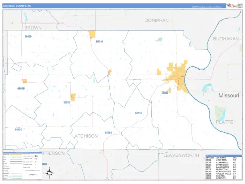 Atchison County, KS map