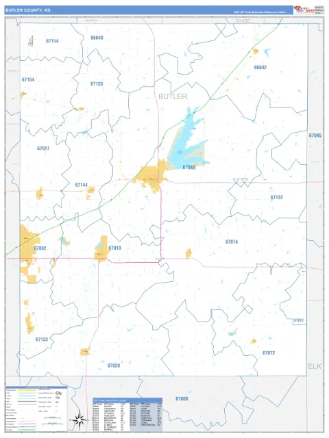Butler County, KS map