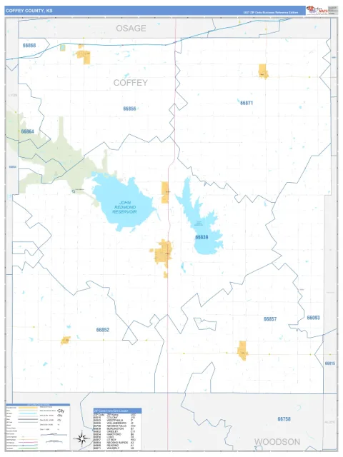 Coffey County, KS map