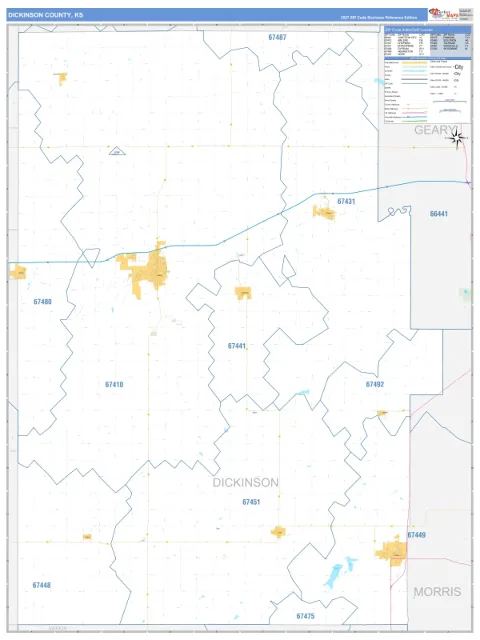 Dickinson County, KS map