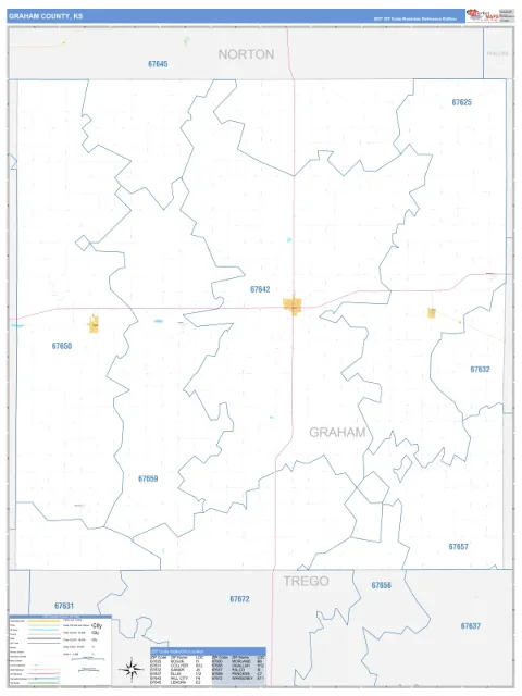 Graham County, KS map