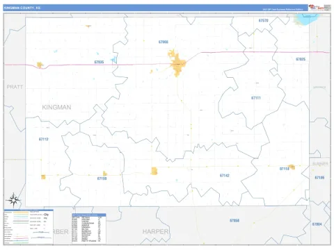 Kingman County, KS map