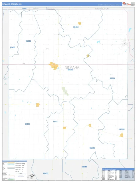 Nemaha County, KS map
