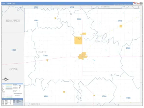 Pratt County, KS map