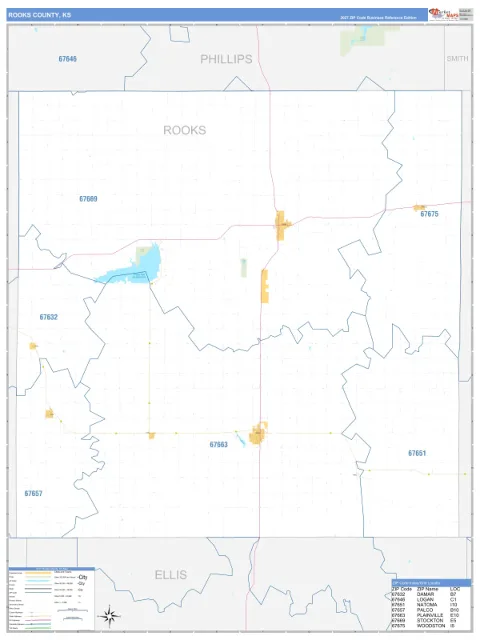Rooks County, KS map